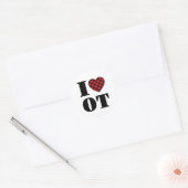 I Love to Occupational Therapy Ronde Sticker (Envelop)