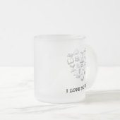 I Love to Read Matglas Koffiemok (Voorkant rechts)