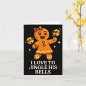 I Love To Stuff Her Stocking Matching Jingle His B Kaart (Gele Bloem)