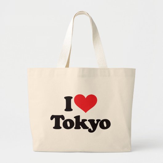 I Love Tokyo Grote Tote Bag (Voorkant)
