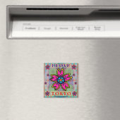 "I LOVE TOKYO" Magnet de fleurs (In Situ (Lave-vaisselle))