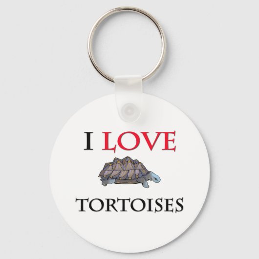 I Love Tortoises Sleutelhanger (Voorkant)
