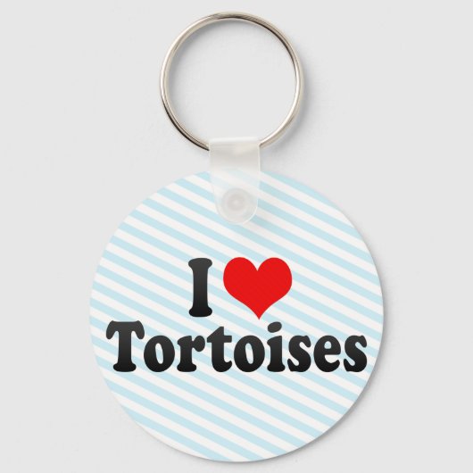 I Love Tortoises Sleutelhanger (Voorkant)