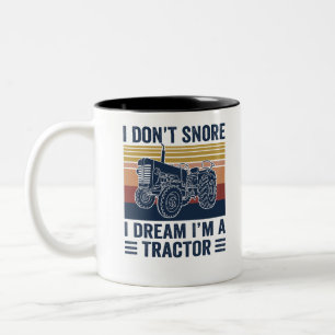i love tractors T-shirt Tweekleurige Koffiemok