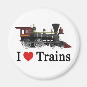 I Love Trains Magneet