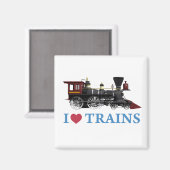 I Love Trains Magneet (Voorkant / Achterkant)