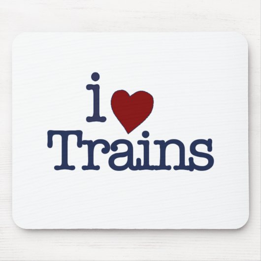 I Love Trains Muismat (Voorkant)