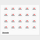 I Love Trains Ronde Sticker (Vel)