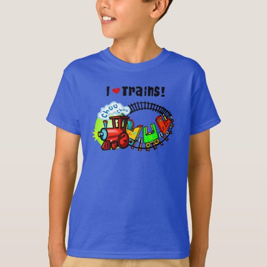 I Love Trains T-shirt (Voorkant)