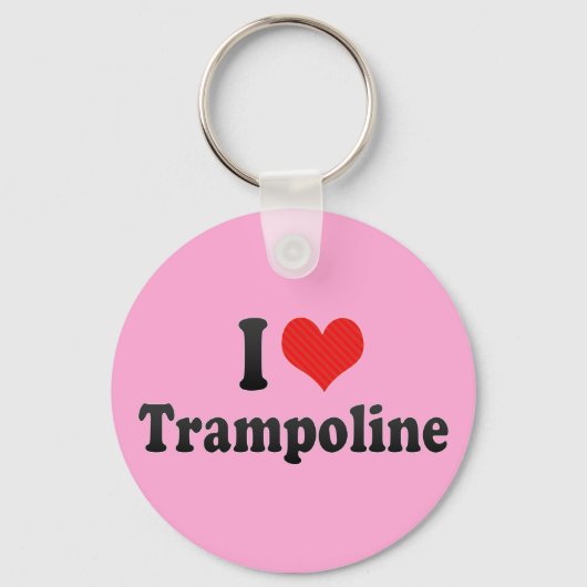 I Love Trampoline Sleutelhanger (Voorkant)