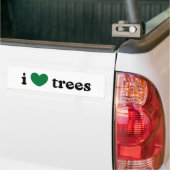 I Love Trees Bumper Sticker (Sur camion)
