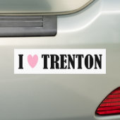 I Love Trenton Bumpersticker (Op auto)