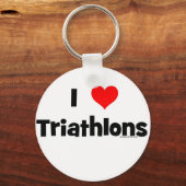 I Love Triathlons Sleutelhanger (Voorkant)