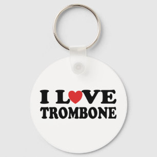 I Love Trombone Sleutelhanger
