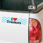 I Love Truckers Bumpersticker (Op Truck)
