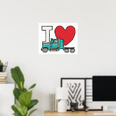 I Love Trucking Poster (Thuiskantoor)