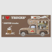 I Love Trucks (Coffee Trucks) magneet (Voorkant)