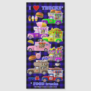 I Love Trucks (FOOD Trucks) magneet Magnetische Uitnodiging