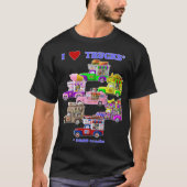 I Love Trucks (FOOD Trucks) T-shirt (Devant)