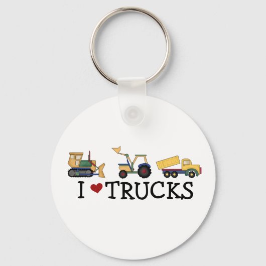 I Love Trucks Sleutelhanger (Voorkant)