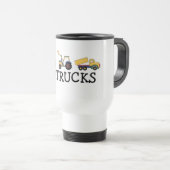 I Love Trucks T-shirts and Gifts Reisbeker (Voorkant rechts)