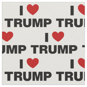 I Love Trump Fabric Stof