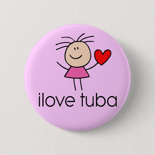 I Love Tuba Button (Voorkant)