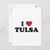 I Love Tulsa Oklahoma Briefkaart (Voorkant / Achterkant)