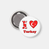 I love Turkey magnet (Recto/Verso)