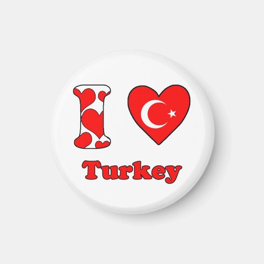I love Turkey magnet (Devant)