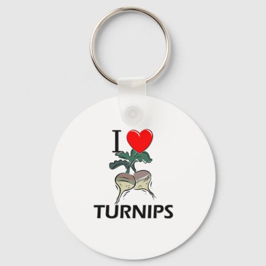 I Love Turnips Sleutelhanger (Voorkant)
