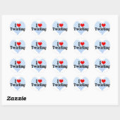 I Love Twirling Ronde Sticker (Vel)