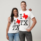 I Love TX Texas T-Shirt (Unisex)