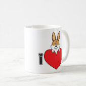 "I Love U" Corgi Coffee Mok (Voorkant rechts)