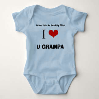 I Love U Grampa Romper