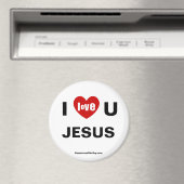 I Love U JESUS Refrigerator Magnet (In Situ (Lave-vaisselle))