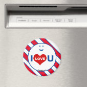 I Love U Smile Fun Magnet (In Situ (Lave-vaisselle))