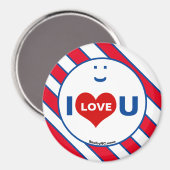 I Love U Smile Fun Magnet (Recto/Verso)