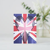"I Love UK" Kunstdruk Briefkaart (Staand voorkant)