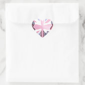 "I Love UK" Kunstdruk Hart Sticker (Tas)