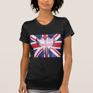 "I Love UK" Kunstdruk T-shirt