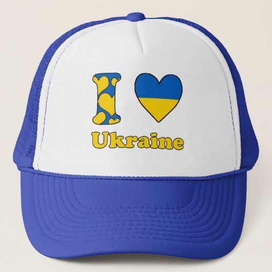 I love Ukraine Trucker Pet (Voorkant)