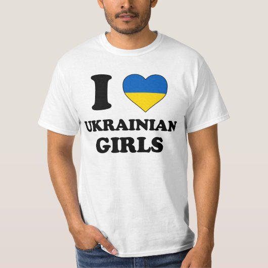I love Ukrainian Girls T-shirt (Voorkant)