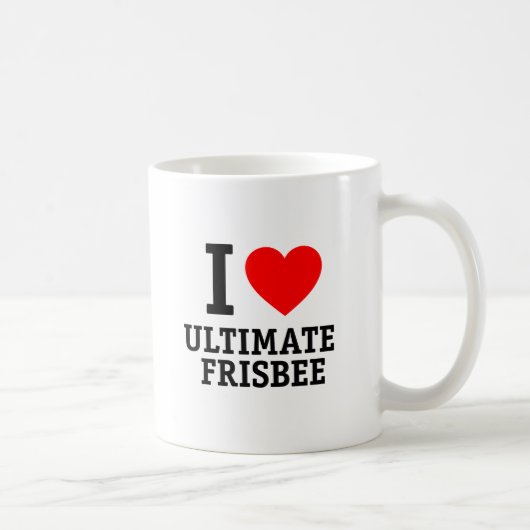I Love Ultimate Frisbee Koffiemok (Rechts)