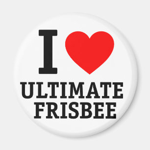 I Love Ultimate Frisbee Magneet