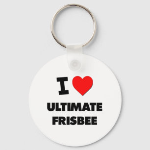 I Love Ultimate Frisbee Sleutelhanger