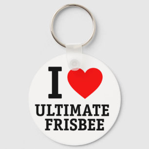 I Love Ultimate Frisbee Sleutelhanger