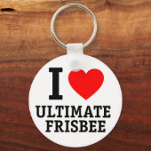 I Love Ultimate Frisbee Sleutelhanger (Voorkant)