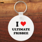 I Love Ultimate Frisbee Sleutelhanger (Voorkant)