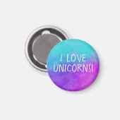 I Love Unicorns Magneet (Voorkant / Achterkant)